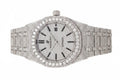 Custom diamond-set Royal Oak with pavé octagonal bezel and integrated bracelet